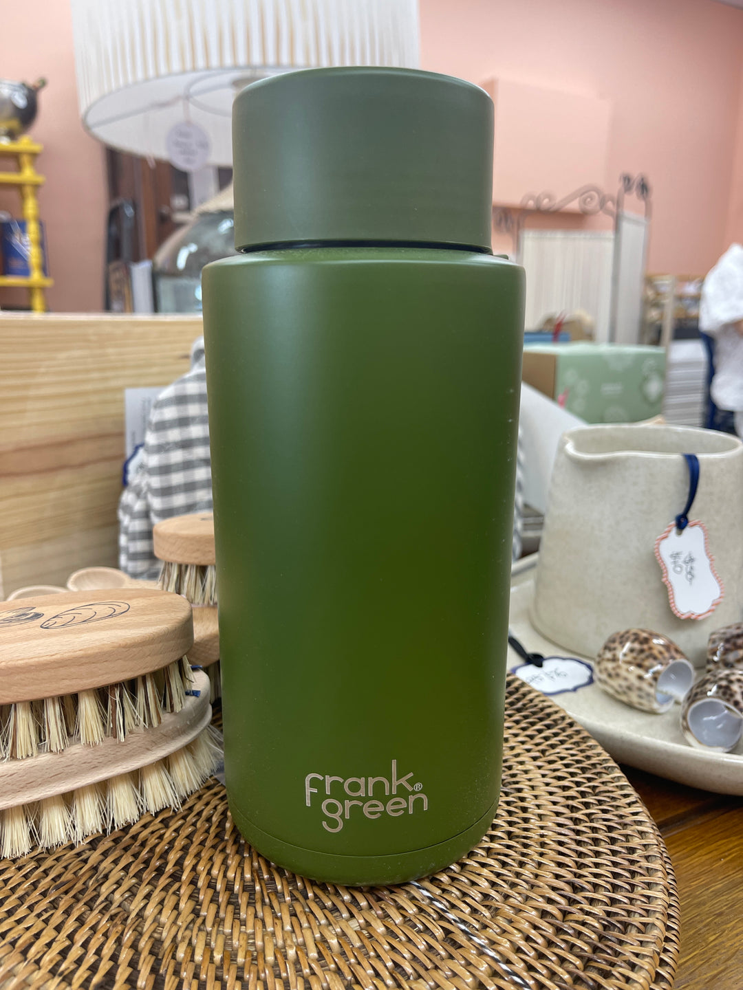 frank green Khaki Ceramic Reusable Bottle - 34oz / 1,000ml