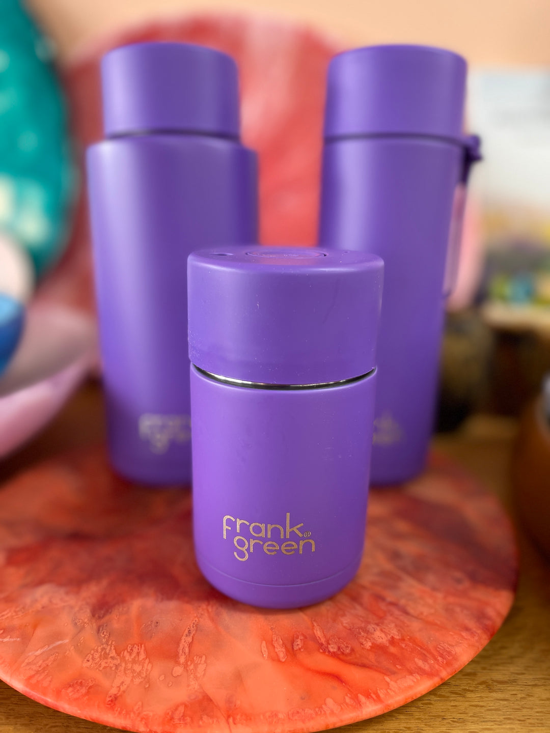 frank green Limited Edition Cosmic Purple Ceramic Reusable Cup - 10oz / 295ml