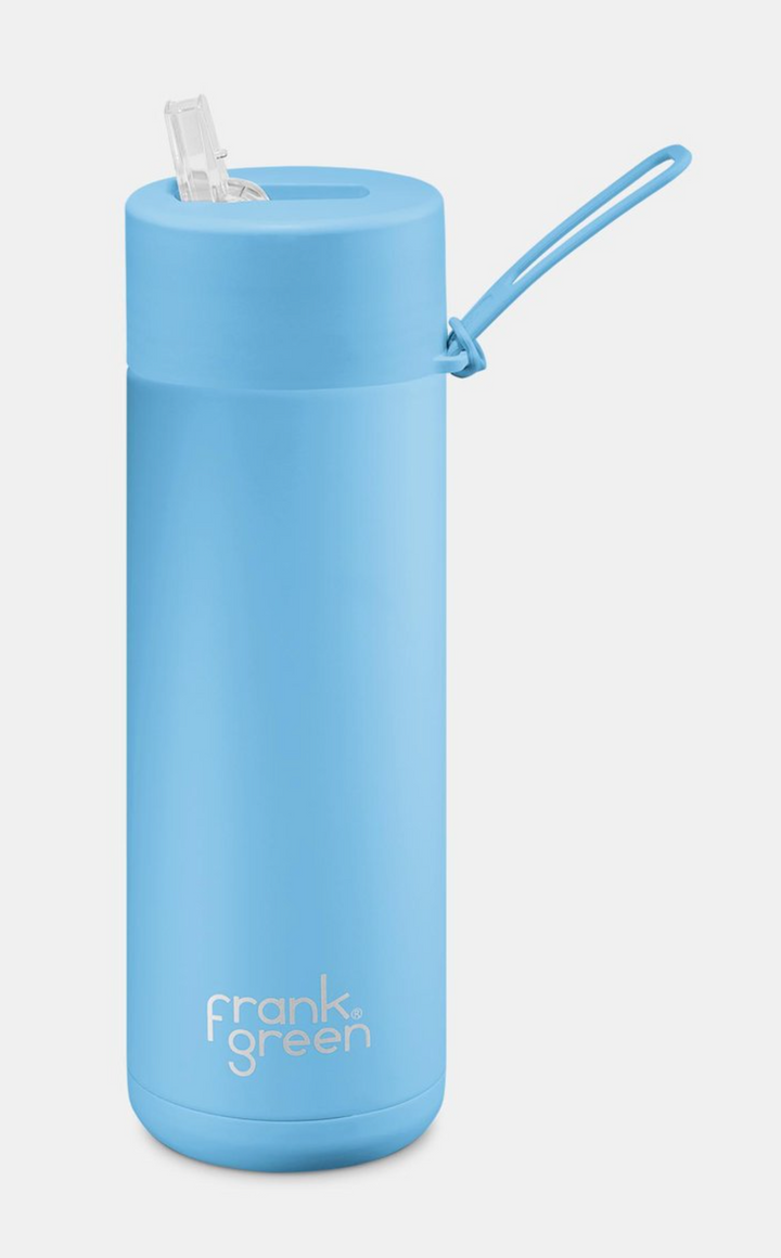 frank green Ceramic Sky Blue Reusable Bottle Regular - 20oz/595ml