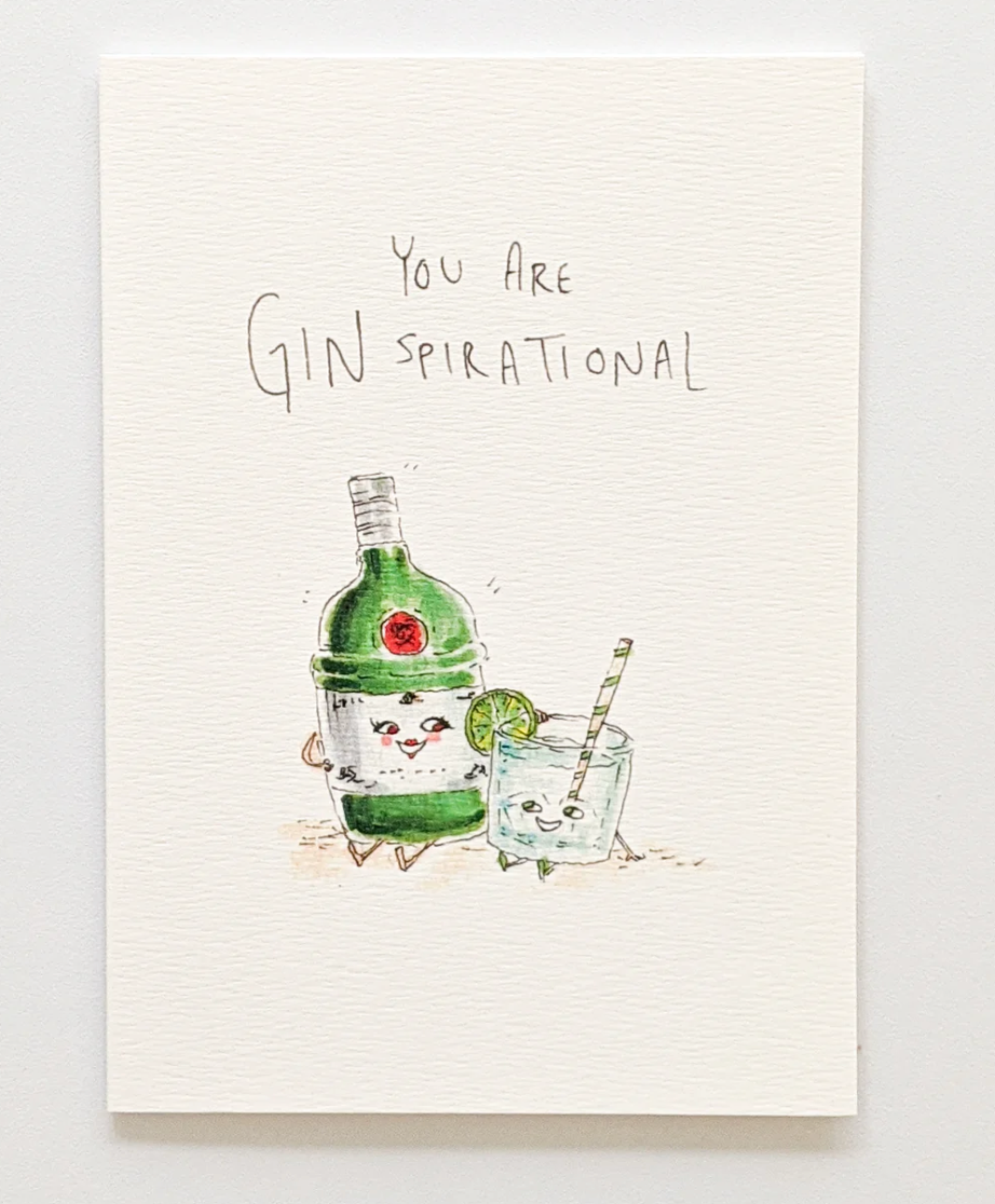 You Are Ginspirational card by Well Drawn