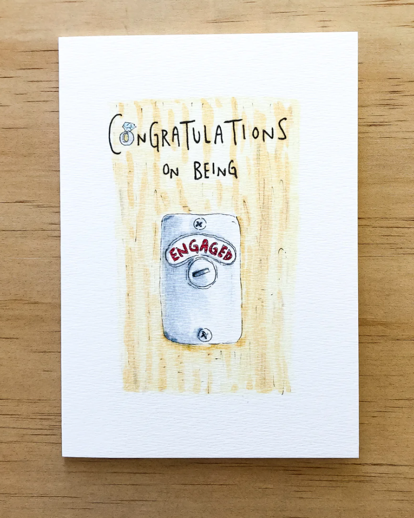 Congratulations On Being Engaged card by Well Drawn
