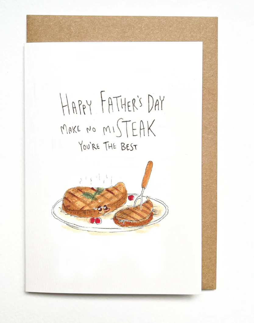 Happy Father's Day, Make No Misteak, You're The Best Dad card by Well Drawn