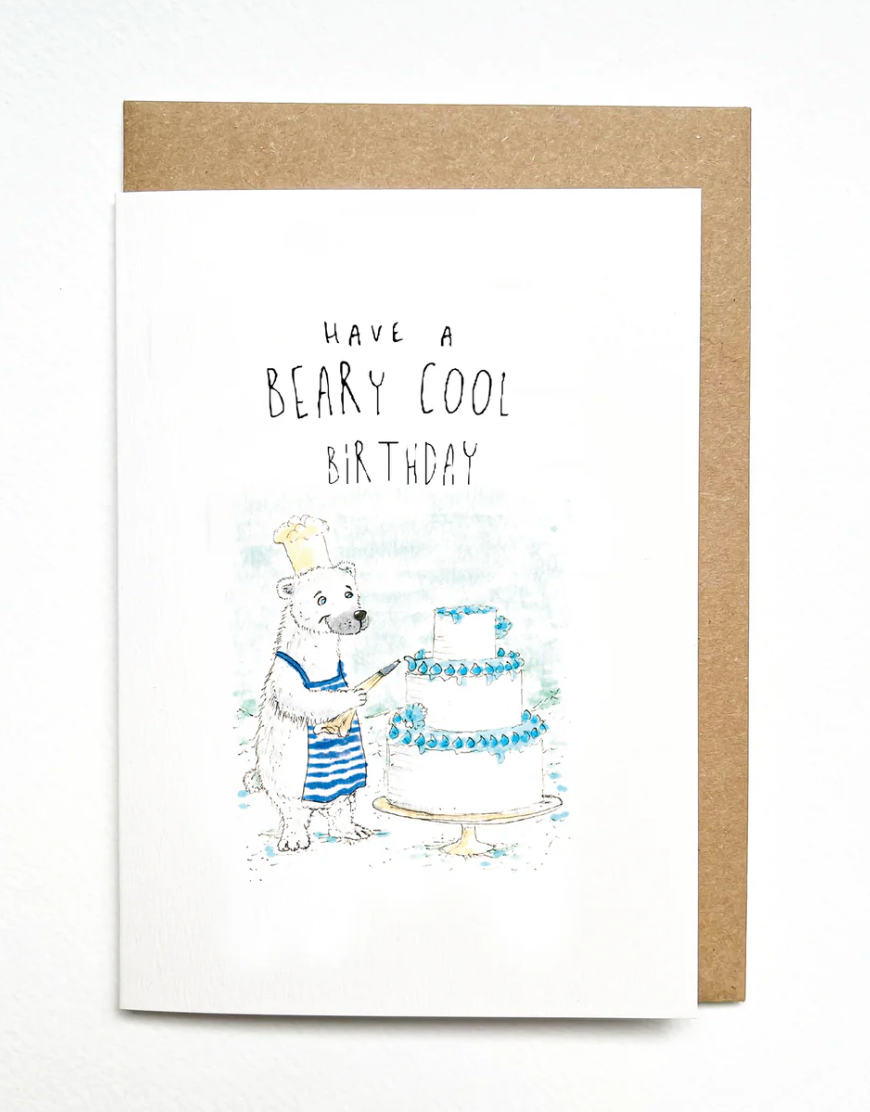 Have a Beary Cool Birthday card by Well Drawn