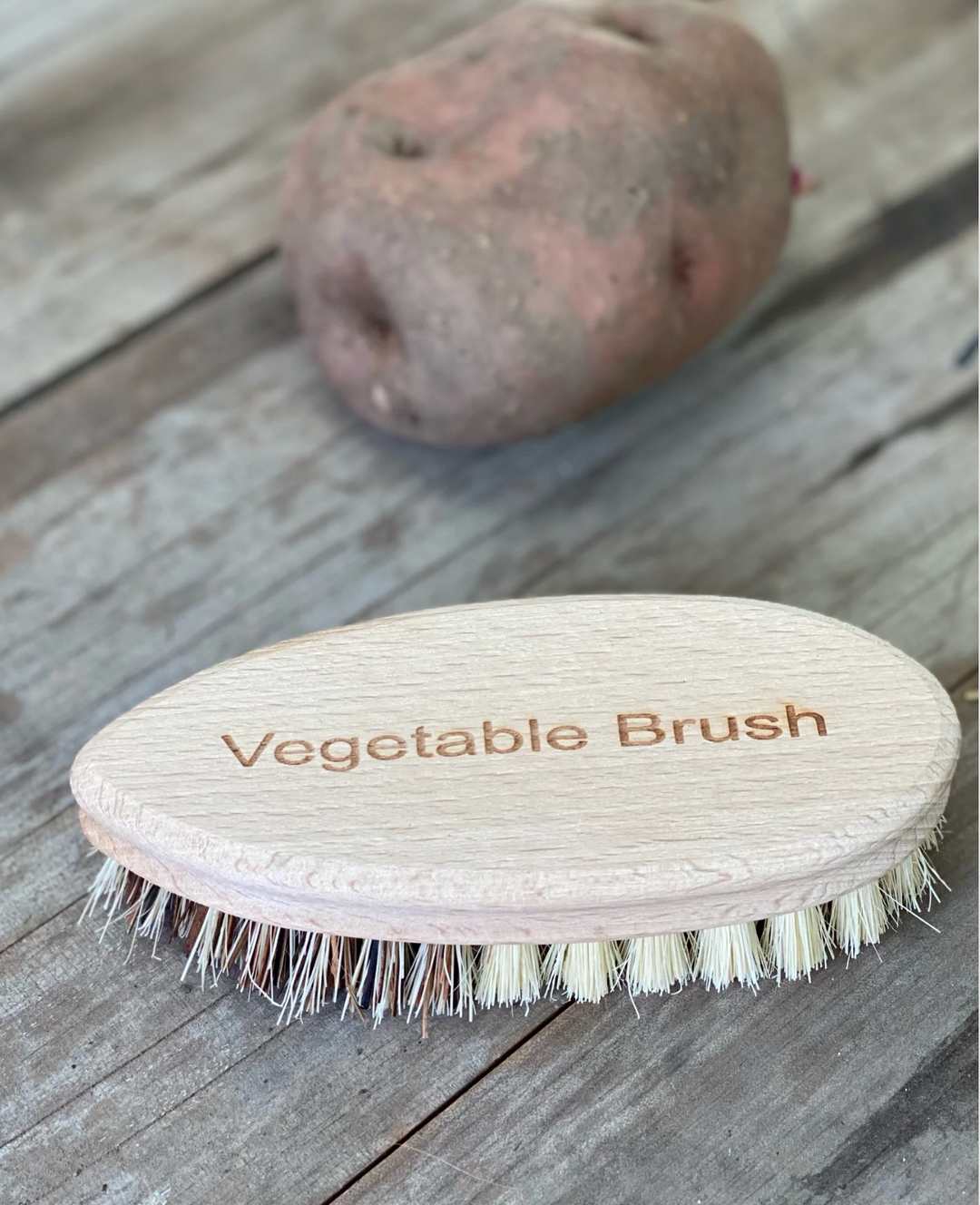 Vegetable Brush - English Text - Heaven In Earth