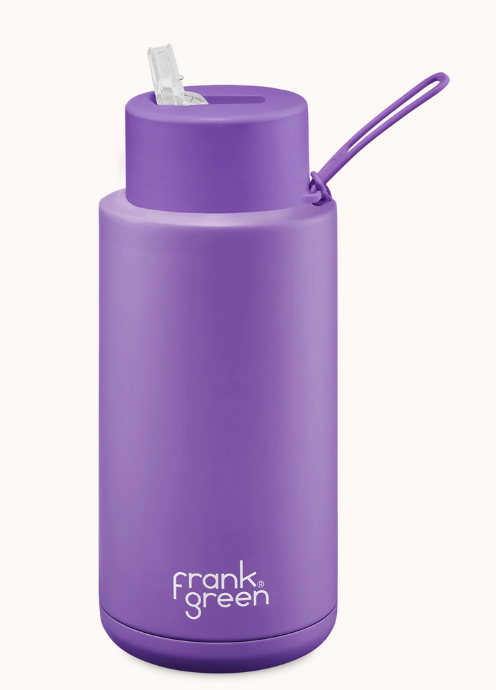 frank green Limited Edition Cosmic Purple Ceramic Reusable Bottle - 34oz / 1,000ml