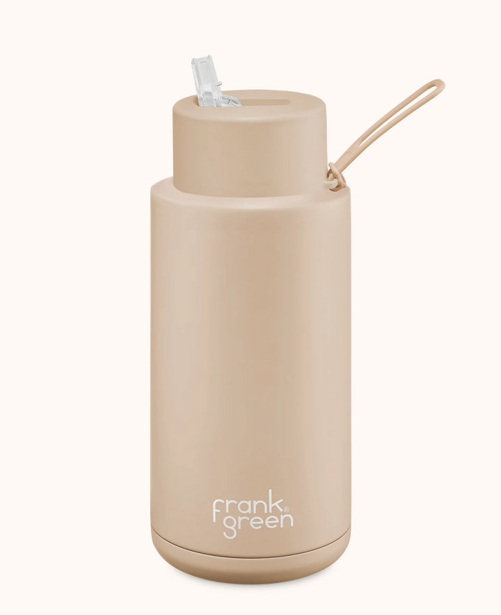 frank green Limited Edition Soft Stone Ceramic Reusable Bottle - 34oz / 1,000ml