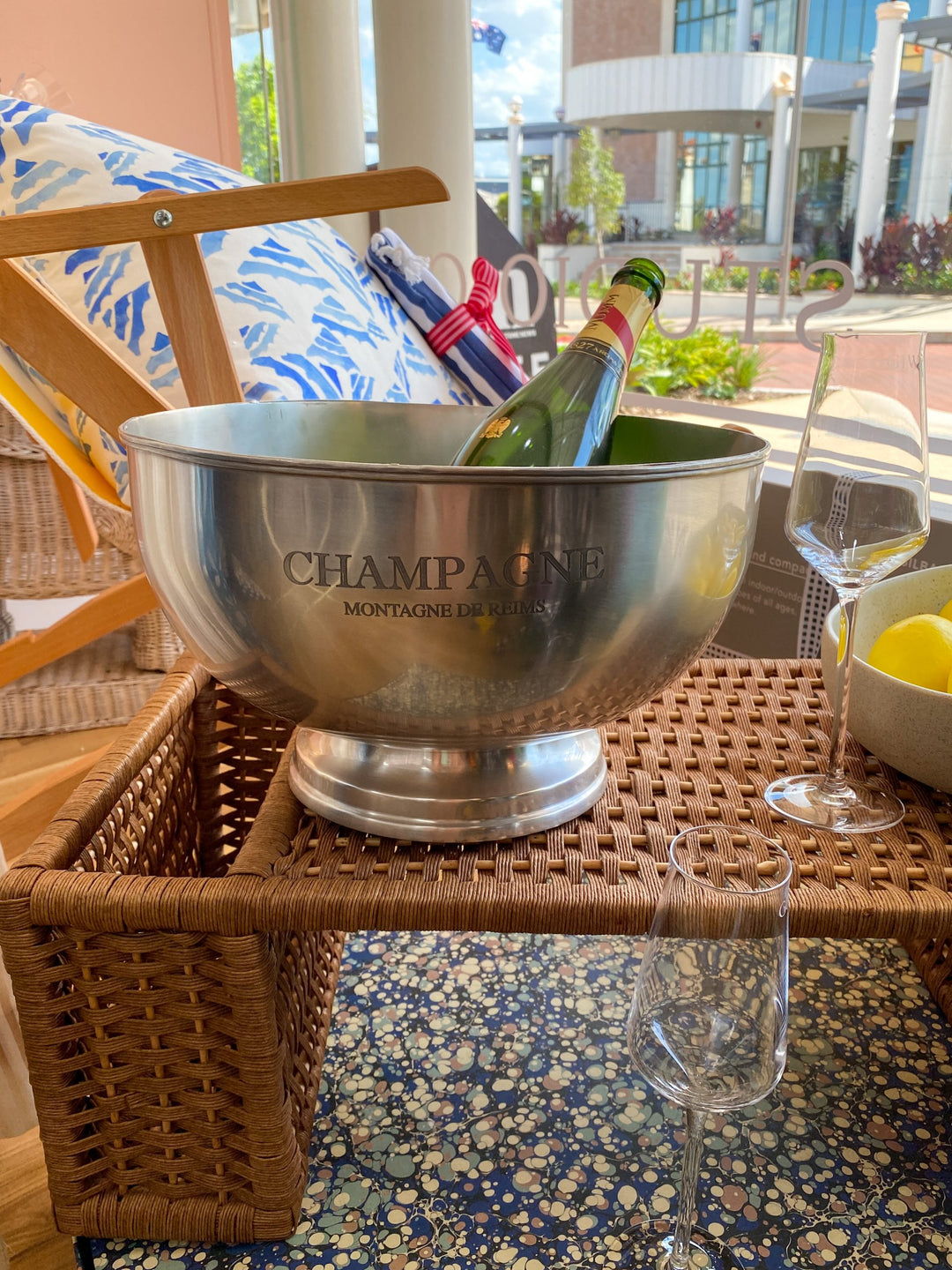 Knox Champers Round Pewter Ice Bucket