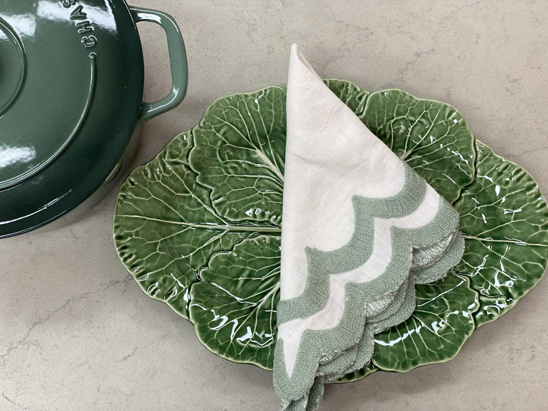Bordallo Pinheiro - Cabbage Leaf Oval Platter 37.5cm