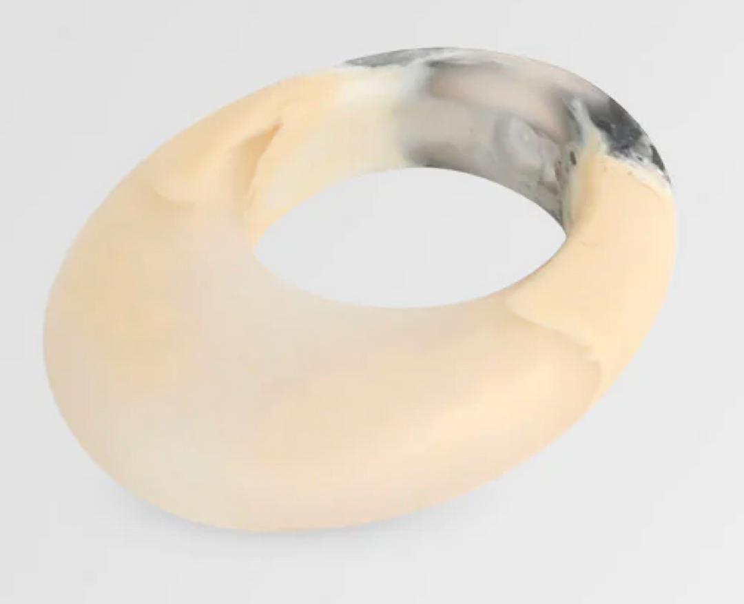 Dinosaur Designs Saturn Ring - Sandy Pearl